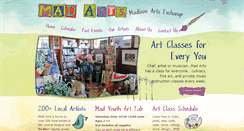 Desktop Screenshot of madisonartsexchange.com